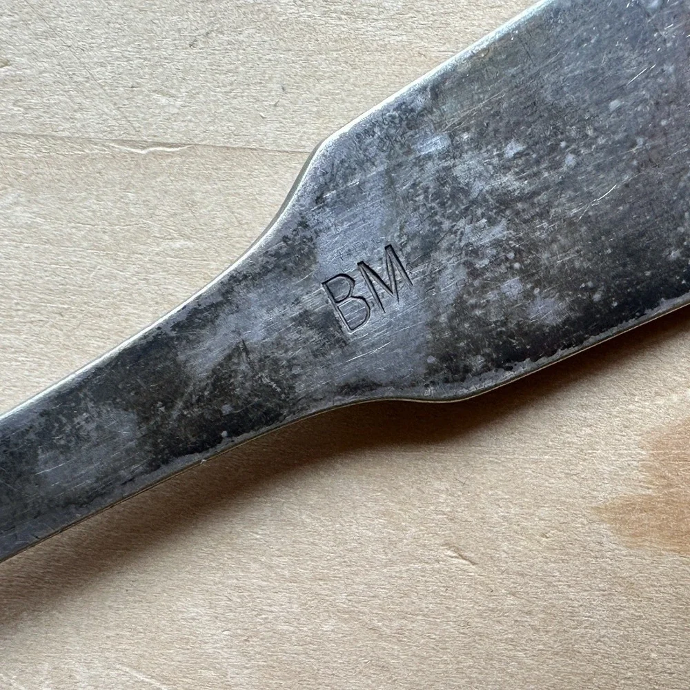 Vintage 1930s Teodor Groszkowski GALW Fork 8.8 Inch BM Bialy Metal Alpaca Silver